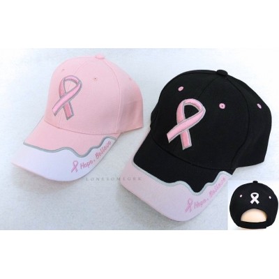 s Breast Cancer Awareness Pink Ribbon Hope Believe Adjustable Ball Cap Hat  eb-41791779